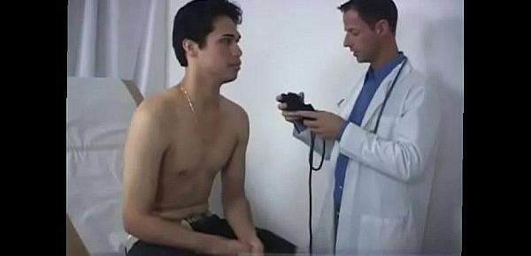  Male penis milking by gay doctor Removing my shirt, he used his